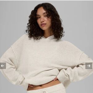 Alo Yoga Women’s Bone Heather Cashmere New Class Hoodie Size  S - U3047R